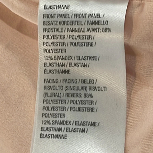 H by Halston Women's Size 6 pink 
Long Sleeve Zip Up lined Blazer with flaw - Picture 11 of 15